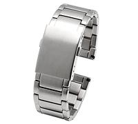 BOLEXA cinturino dell'orologio 22mm 24mm 26mm 28mm 30mm cinturino in acciaio inox per uomo in metallo cinturino in metallo braccialetto (Color : A Silver, Size : 24mm)
