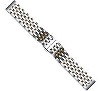 BOLEXA cinturino dell'orologio Banda di orologi in acciaio inox 18mm 20mm 22mm 24mm orologio cinturino in metallo cinturino in metallo for le donne uomini orologio ricambio cinghie (Color : Silver go