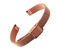 BOLEXA cinturino dell'orologio Cinturino in acciaio inossidabile a maglia piccola for cinturini for bracciale da bambino Gril 6mm 8mm 10mm 12mm Argento Oro (Color : Rose Gold, Size : 6mm)
