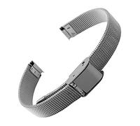 BOLEXA cinturino dell'orologio Cinturino in acciaio inossidabile a maglia piccola for cinturini for bracciale da bambino Gril 6mm 8mm 10mm 12mm Argento Oro (Color : Silver, Size : 10mm)