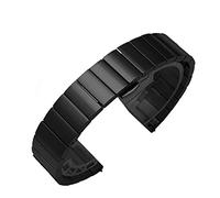 BOLEXA cinturino dell'orologio Cinturino in acciaio inox 16mm18mm 20mm 22mm in metallo cinturino in metallo for donne orologio da uomo cinghie di ricambio (Color : Black, Size : 22mm)