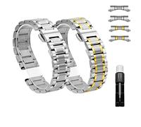 BOLEXA cinturino dell'orologio Cinturino in metallo 12mm 13mm 14mm 15mm 16mm 17mm 18mm 19mm 20mm 21mm 22mm 23mm 24mm Sostituzione cinturino in acciaio inossidabile for uomo donna compatibile (Color :