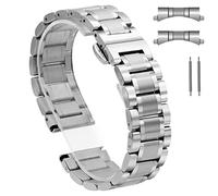 BOLEXA cinturino dell'orologio Cinturino in metallo 12mm 13mm 14mm 15mm 16mm 17mm 18mm 19mm 20mm 21mm 22mm 23mm 24mm Sostituzione cinturino in acciaio inossidabile for uomo donna compatibile (Color :
