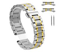 BOLEXA cinturino dell'orologio Cinturino in metallo 12mm 13mm 14mm 15mm 16mm 17mm 18mm 19mm 20mm 21mm 22mm 23mm 24mm Sostituzione cinturino in acciaio inossidabile for uomo donna compatibile (Color :