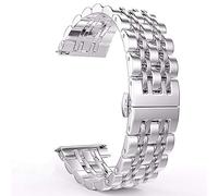 BOLEXA cinturino dell'orologio Quick Release 20/22 MM Banda di orologio in acciaio inox for orologio 42mm 4 6mm. Sostituzione dei polsini for ingranaggi S2 S3 (Color : Silver, Size : 22 mm)