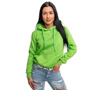 BOLF Donna Felpa con Cappuccio Maglia Manica Lunga Classica Hoodie Tempo Libero Sport Fitness Outdoor Basic Casual Style W02A1 Verde S [A1A]