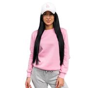 BOLF Donna Felpa Senza Cappuccio Maglia Manica Lunga Tempo Libero Sport Fitness Outdoor Basic Casual Style W01A1 Rosa L [A1A]