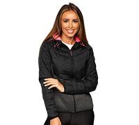 BOLF Donna Giacca sportiva mezza stagione Chiuso con lo zip Con cappuccio Stile quotidiano KSW4005 Nero S [D4D]