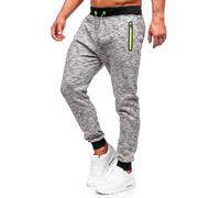BOLF Uomo Pantaloni Sportivi della Tuta da Allenamento Atletici Gli Sport da Calcio Fitness Pareggiatore da Jogging Slim Fit Street Style 55037 Grigio L [6F6]