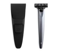 Bolin Webb Manico in grafite con custodia da viaggio. Dotato di cartuccia a lama Gillette Mach3. Rasoi da uomo premiati - Made in England. Innescati e verniciati con finitura automobilistica, R1