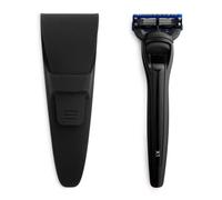 Bolin Webb Rasoio in British Racing Green e supporto. Dotato di cartuccia Gillette Mach3 Lama Rasoio di lusso da uomo - Stile R1 regalabile.