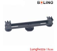 BOLING Doppia Staffa 18cm Per Flash Illuminatori per Canon Nikon Panasonic Sony