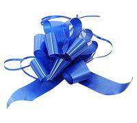 BOLIS 50 Coccarde Granfiocco Grandi da Antenna per Matrimonio (Blu)