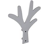 Bolis Italia Appendiabiti Singolo in Acciaio Verniciato, Metallo, Argento, Misura Unica, cm 12