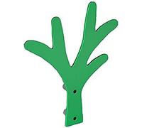 BOLIS ITALIA Appendiabiti Singolo in Acciaio Verniciato, Metallo, Verde, cm 12
