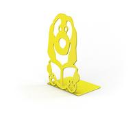 Bolis Italia CA1S011AH2Z1 - Fermalibro Baubau in acciaio, 19 x 11 x 13 cm, giallo