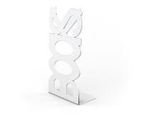 Bolis Italia Fermalibro Book, Acciaio, Bianco