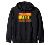 Bolivia Città Cochabamba, La Paz, Santa Cruz Bandiera Boliviana Felpa con Cappuccio