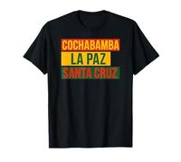 Bolivia Città Cochabamba, La Paz, Santa Cruz Bandiera Boliviana Maglietta