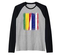 Bolivia Thailandia Mezza Bandiera Boliviano Thai Roots Maglia con Maniche Raglan