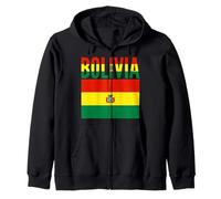Boliviano - Bandiera del paese della Bolivia Felpa con Cappuccio