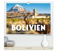 Bolivien - Eine Reise entlang der Anden. (hochwertiger Premium Wandkalender 2026 DIN A2 quer), Kunstdruck in Hochglanz: Unglaublich schöne landschaftliche Vielfalt.