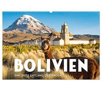 Bolivien - Eine Reise entlang der Anden. (Wandkalender 2026 DIN A2 quer), CALVENDO Monatskalender: Unglaublich schöne landschaftliche Vielfalt.