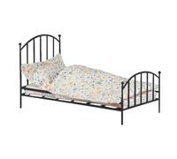 Boll House Bed - Style vintage, Mini Model | Mobili a cornice in legno, accessorio per camera da letto e dispositivo moderno per il display per le bambole Hotel Hotel Decor Playset Setup Setup Girls R