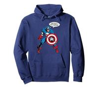 Bolla a fumetti Marvel Capitan America semplice Felpa con Cappuccio