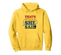 Bolla di discorso con Citazione Divertente in Lingua Inglese Felpa con Cappuccio, Unisex per Adulti, Limone, S