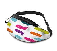 Bolla di discorso con parola di dialogo casual per uomo Donna Colorato Business Nuvola Set di discorsi Icona Durevole Goditi lo sport Escursionismo Corsa Ciclismo all'aperto