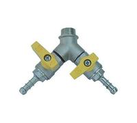 BOLLA MASCHIO CON VALVOLA A SFERA PORTAGOMMA 1/2 x 14 Metano DN 15 Gas