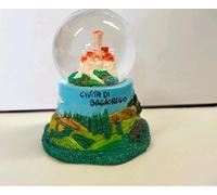 BOLLA NEVE SNOWBALL BOULE NEIGE SOUVENIR CIVITA DI BAGNOREGIO LAZIO