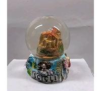 BOLLA NEVE SNOWBALL BOULE NEIGE SOUVENIR SCICLI SICILIA