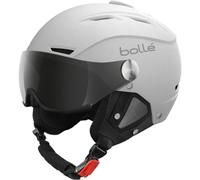 Bollé Backline Visor Soft, Casco da Sci Unisex Adulto, White, Small