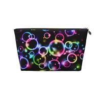 Bolle arcobaleno, Borsa per il trucco Borsa per cosmetici Borsa da toilette da viaggio portatile Borsa da toilette