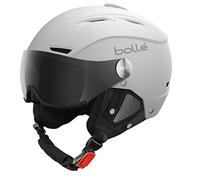 Bollé Backline Visor Soft, Casco da Sci Unisex Adulto, Bianco, 59-62cm