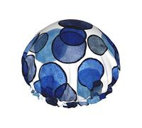 Bolle Cuffia da impermeabile blu indaco, Cuffia elastica per capelli da bagno Protezione ambientale Cuffia da bagno per capelli, Doppio strato impermeabile Cappello da da ba