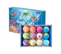 Bolle da Bagno Sferiche - 12 Pezzi Gioco Colorato e Sicuro con Bolle | Set Gioco Naturale Per Vasca - per Feste in Giardino Piscina Casa Divertimento in Acqua Femmine Amici Figli
