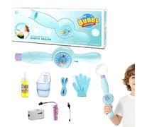 Bolle di elastica, 31 x 8,5 cm - Macchina per bolle Đe Fumo per bambini | Macchina D́e B́bolle Dęe con effetto fumo | Illuminazione colorata e divertimento