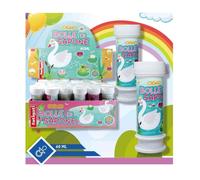 BOLLE DI SAPONE CIGNO 36 PEZZI FLACONI DA 60 ML PER FESTA BAMBINE GIOCHI 442089