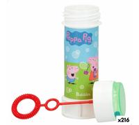 Bolle di Sapone Peppa Pig 60 ml 3,7 x 11,5 x 3,7 cm [216 Unità]