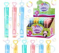 Bolle di Sapone per Bambini, Set di 48 bacchette per bolle di sapone, Bolle di Sapone Matrimonio, Giochi da Esterno per Bambini Festa Di Compleanno, Bolle di Sapone per San Valentino