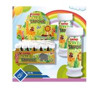 BOLLE DI SAPONE SAFARI 36 PEZZI FLACONI DA 60 ML PER FESTA BAMBINI GIOCHI 442072