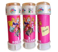 Bolle di sapone Winx Club Personalizzate con Nome - Kit Fine Festa Compleanno