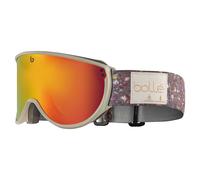 Maschera Bollé ECO BLANCA avena opaco lente a specchio rosso giallo