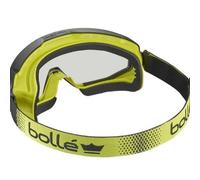 BOLLE Ocular en PC trasparente antirayaduras y antivaho PLATINUM - Montura en PC/TPR nero/giallo ventilada (indirecta) - espuma confort per qualità e praticità per uso pratico risultati affidabili