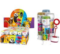 BOLLE SAPONE DREAMWORKS Party Box Display 36 Flaconi KUNG FU PANDA TROLLS etc.