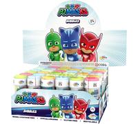 BOLLE SAPONE PJ MASKS Party Box Display 36 Flaconi 60ml ORIGINALI Dulcop