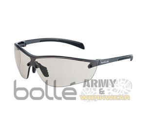Bolle Silium + Plus Sicurezza Occhiali Platino Rivestimento Antigraffio di